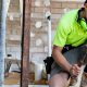 Tradesman doing work